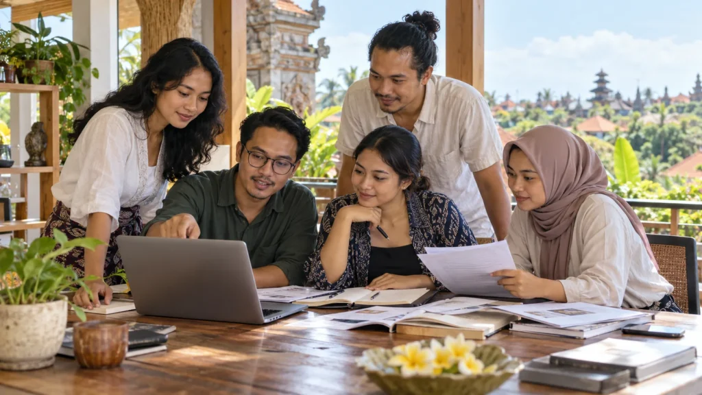 Ilustrasi tim editorial Apotek BPJS Denpasar meneliti sumber informasi